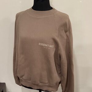 Women’s Essential Fear of God Tan Crew Sweater